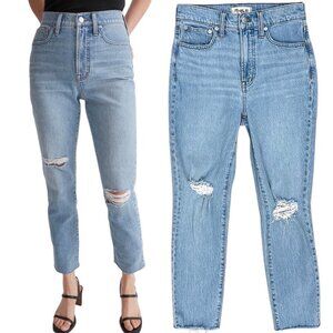 Madewell The Perfect Vintage High Rise Distressed Jean in Bradwell Wash Size 25